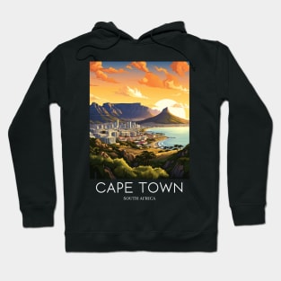 A Pop Art Travel Print of Cape Town - South Africa Hoodie